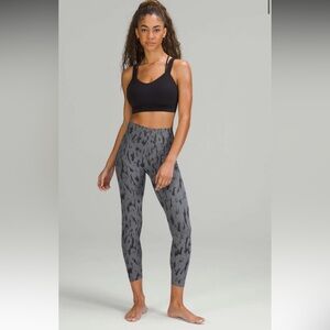 73. Lululemon $118 InStill HR Tight ThreeD Camo Jacquard Asphalt Grey Black 8